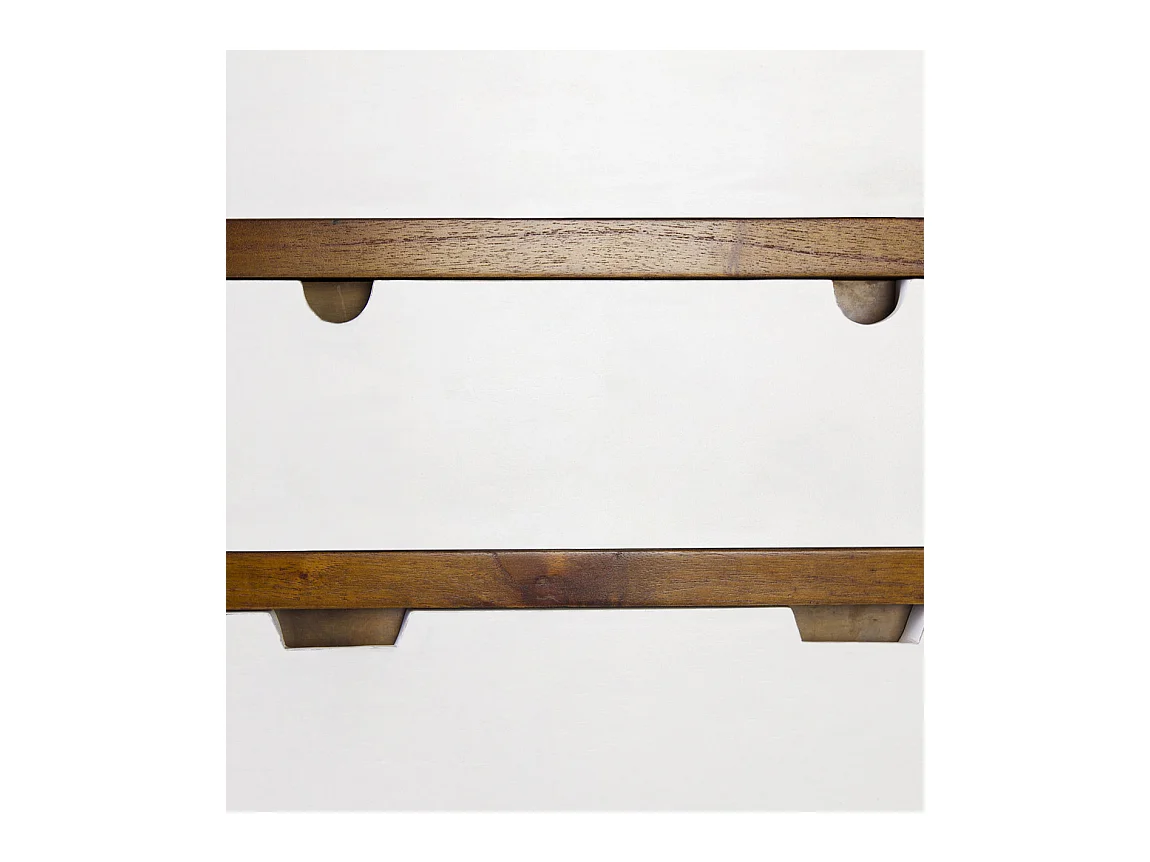 Commode haute 4 tiroirs et 1 niche bois massif de mindi Kretos 60cm