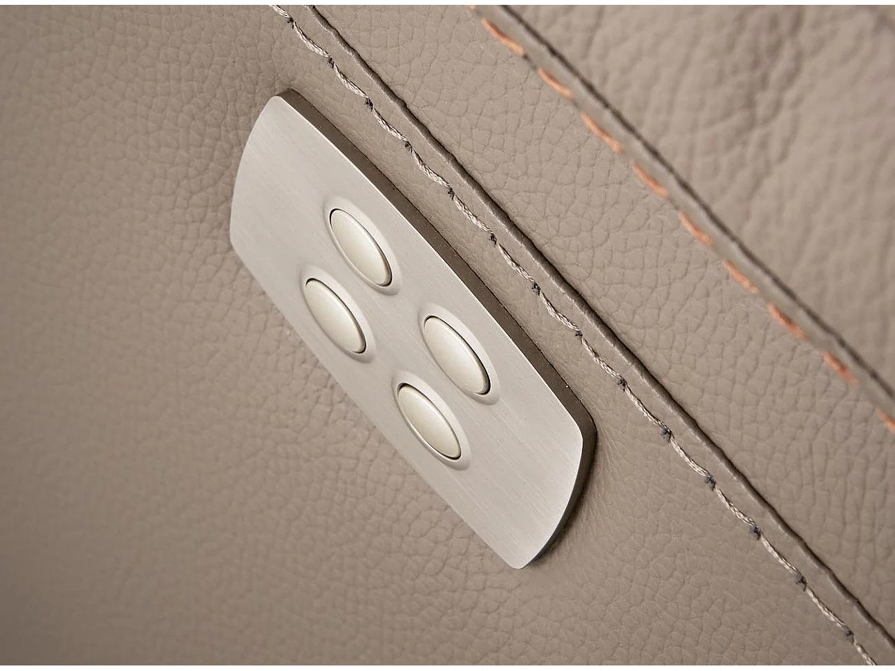 Ensemble canapé de relaxation 3 places électrique 2 places electrique cuir beige Ducka