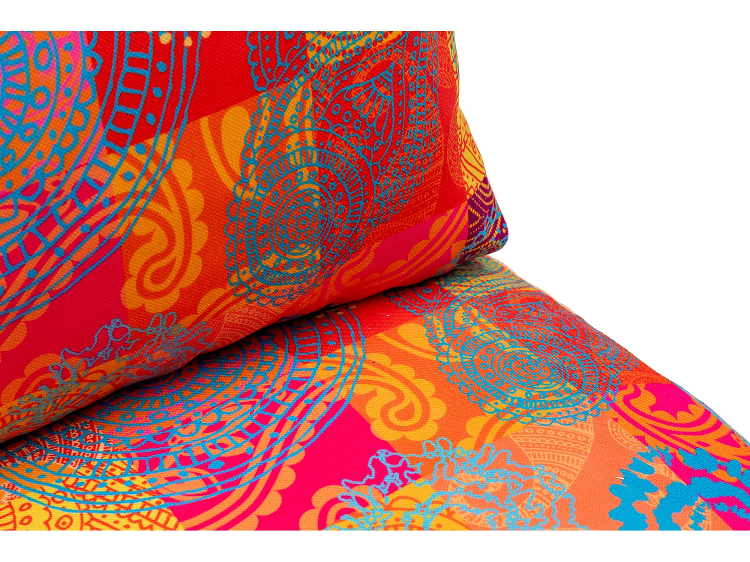 Grand fauteuil convertible 2 places multipositions patchwork Talya 120cm