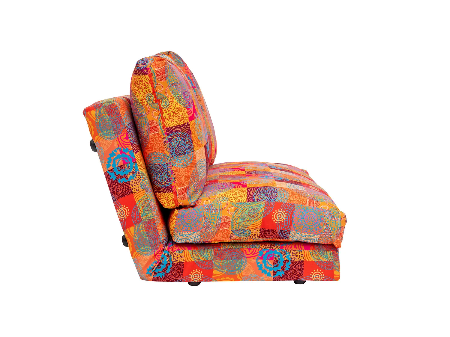Grand fauteuil convertible 2 places multipositions patchwork Talya 120cm