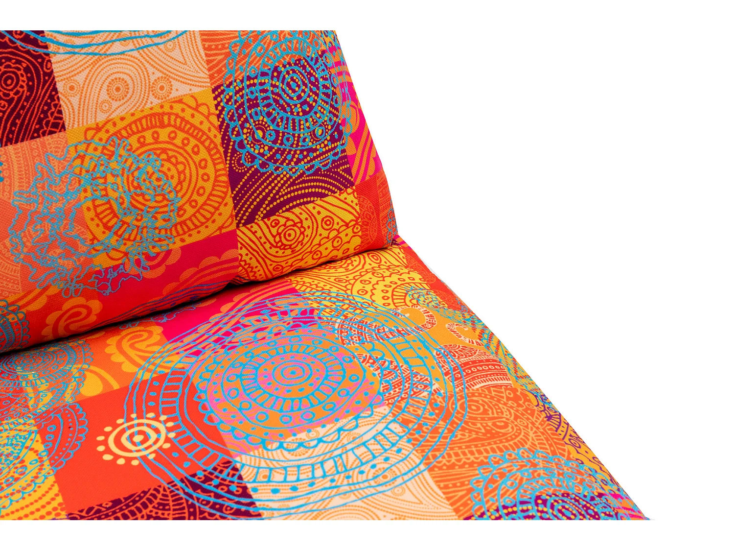 Fauteuil convertible multipositions patchwork Talya 60cm