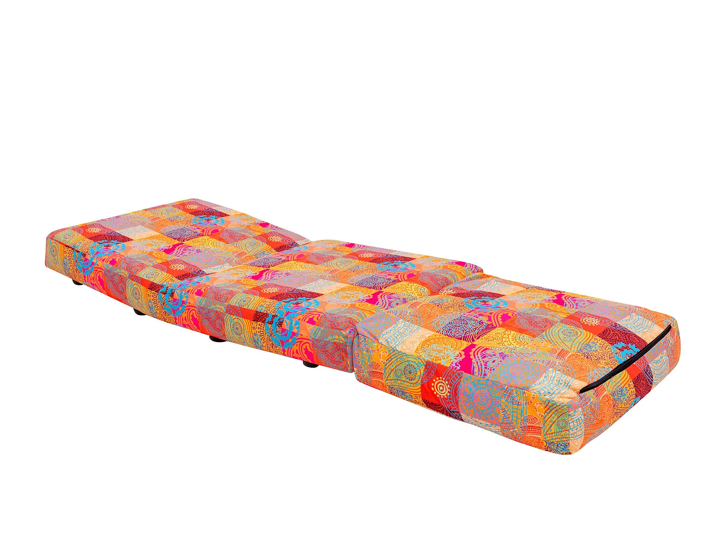 Fauteuil convertible multipositions patchwork Talya 60cm