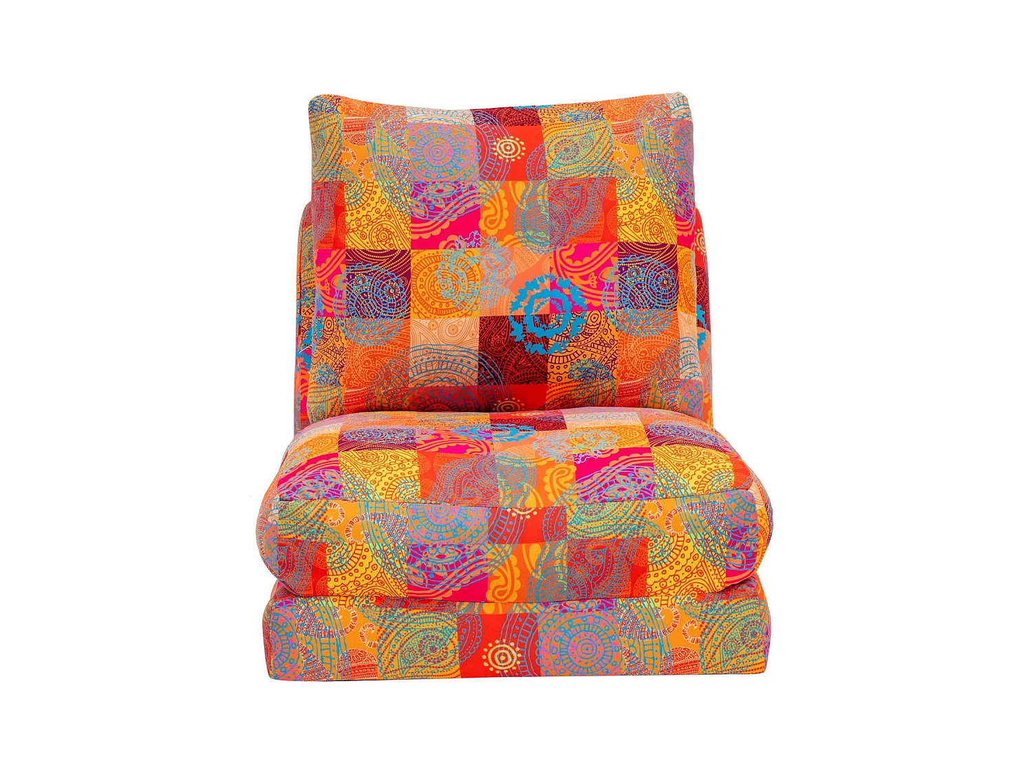 Fauteuil convertible multipositions patchwork Talya 60cm