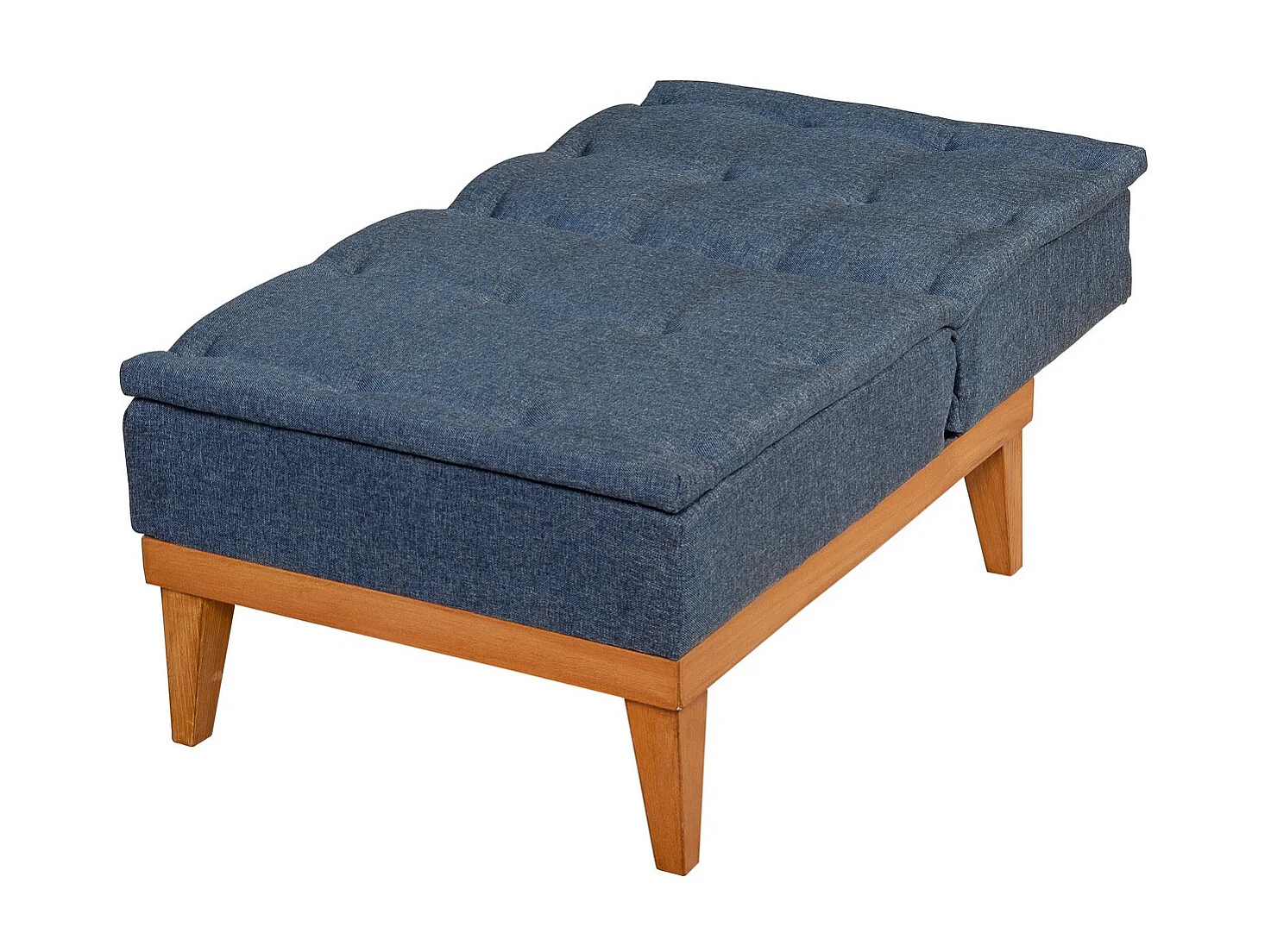 Sporka donkerblauwe stoffen converteerbare fauteuil 62 cm