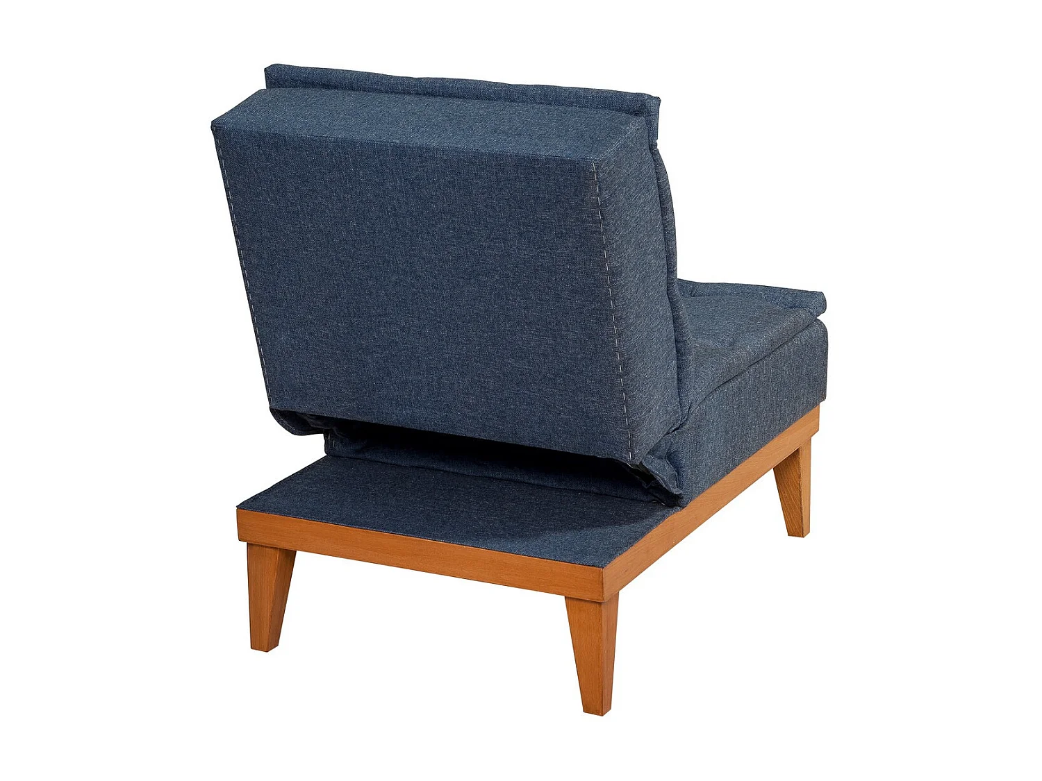 Sporka donkerblauwe stoffen converteerbare fauteuil 62 cm