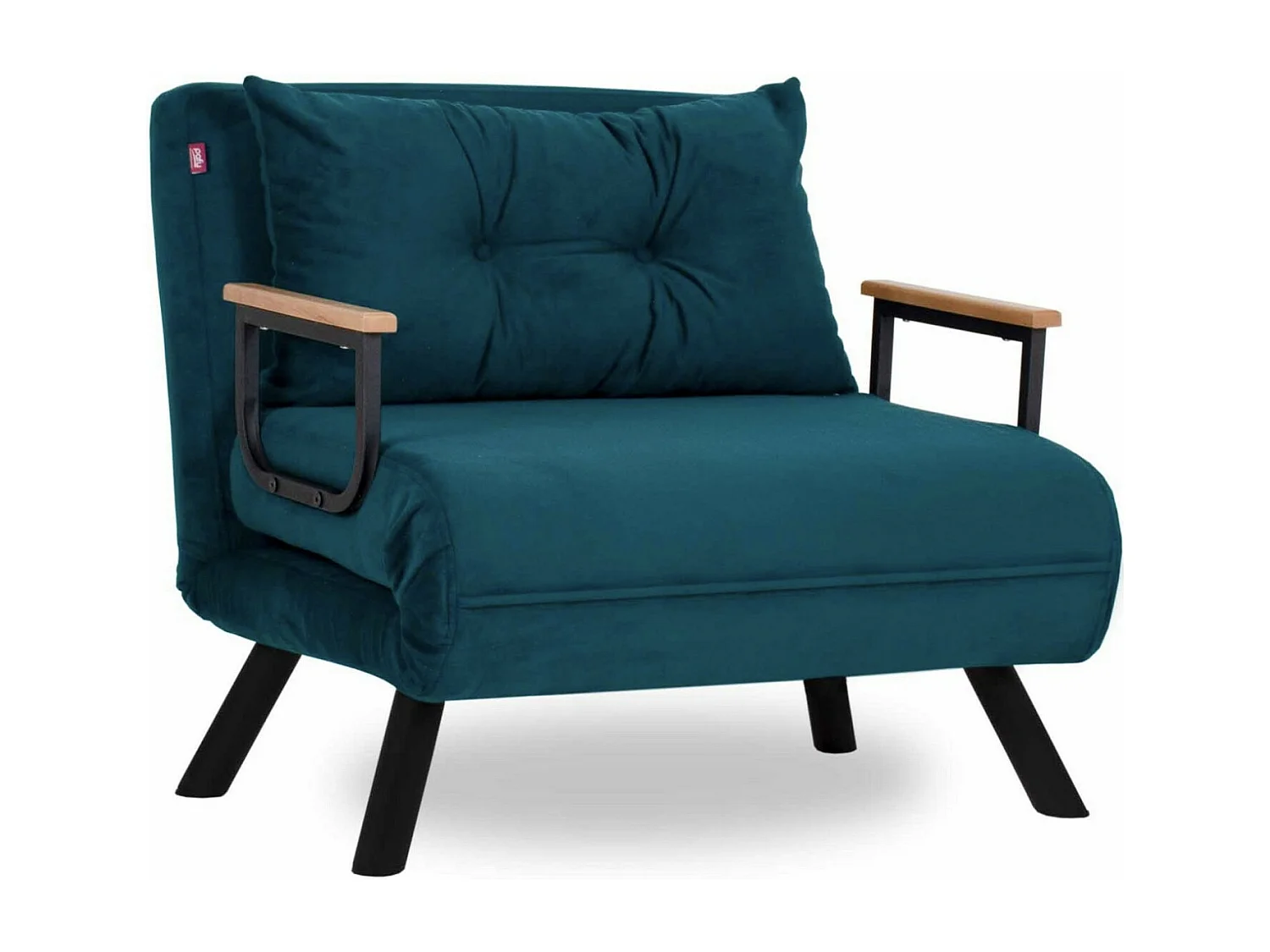Converteerbare fauteuil van Sylvano stof-Kleur Blauwe Eend-Aantal plaatsen) 1 zits fauteuil