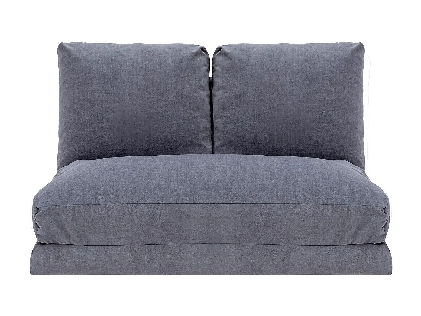 Fauteuil convertible multipositions velours Talya-Couleur Gris-2 places