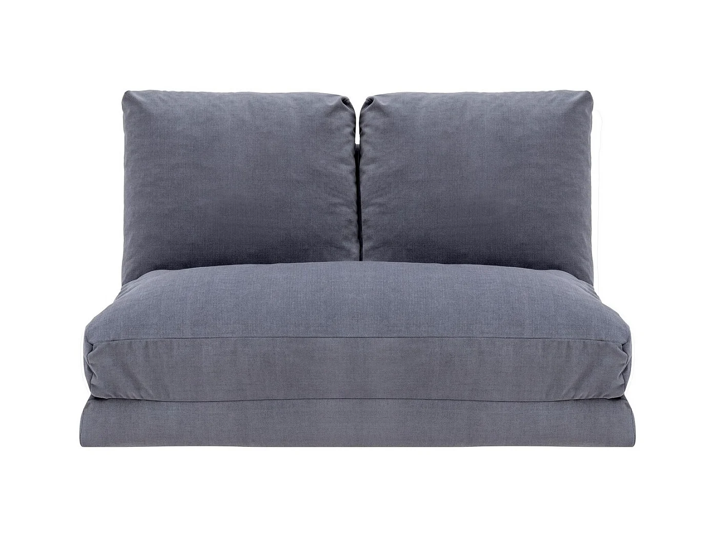 Fauteuil convertible multipositions velours Talya-Couleur Gris-2 places