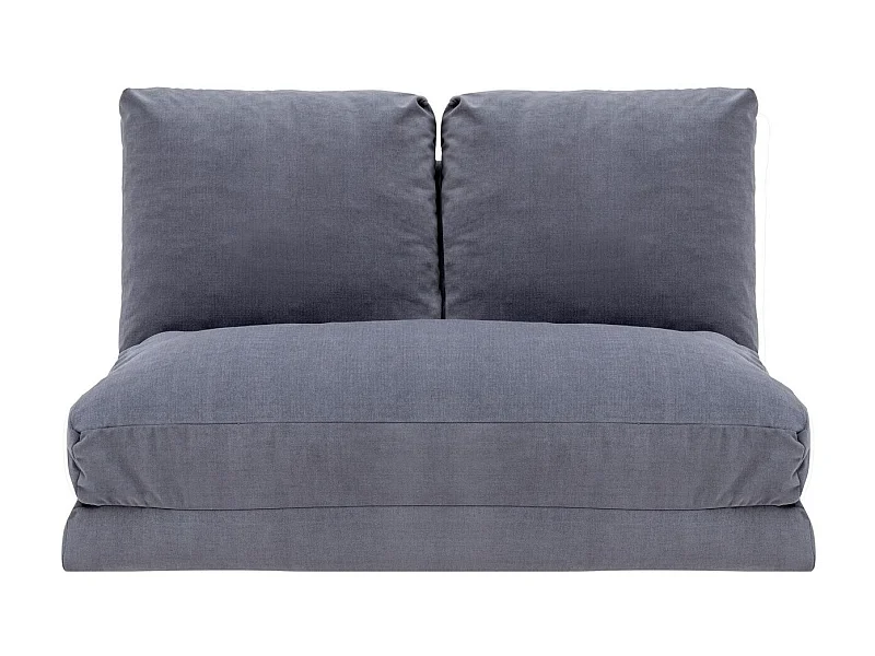 Fauteuil convertible multipositions velours Talya-Couleur Gris-2 places