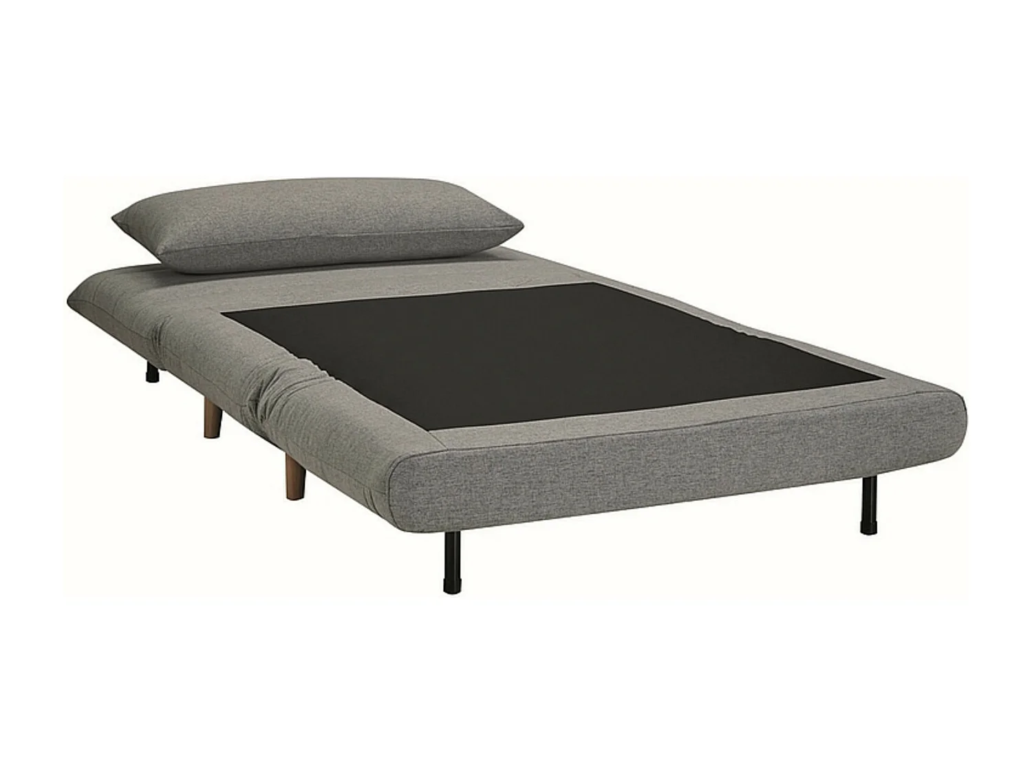 Fotel rozkładany SPIKE VELVET szary