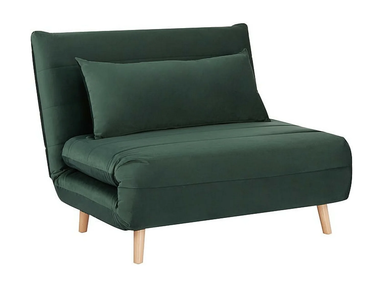 Fotel rozkładany SPIKE VELVET szary