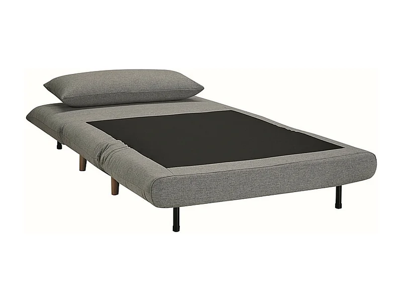 Fotel rozkładany SPIKE VELVET szary