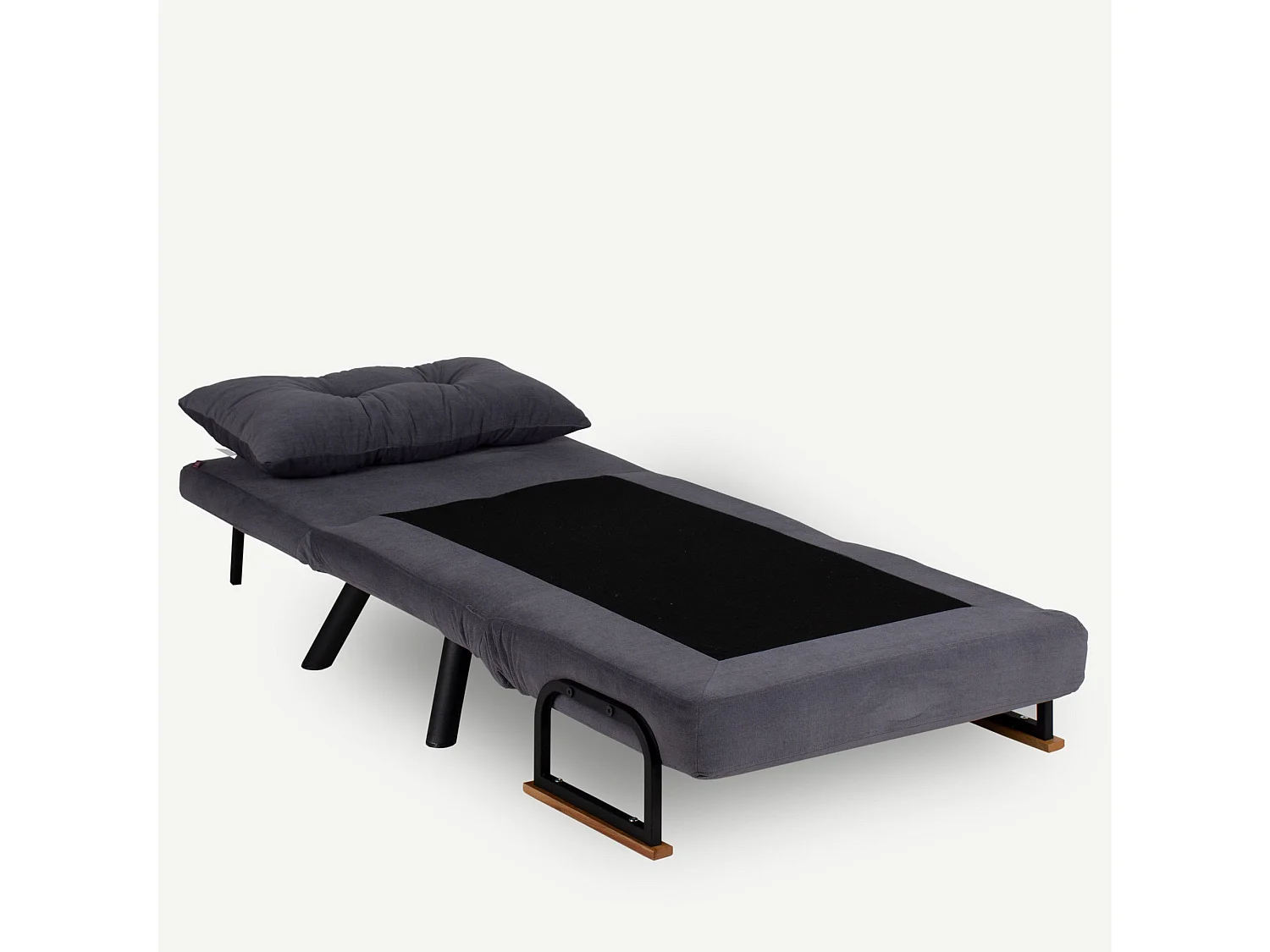 Converteerbare fauteuil van Sylvano stof-Kleur Grijs-Aantal plaatsen) 1 zits fauteuil