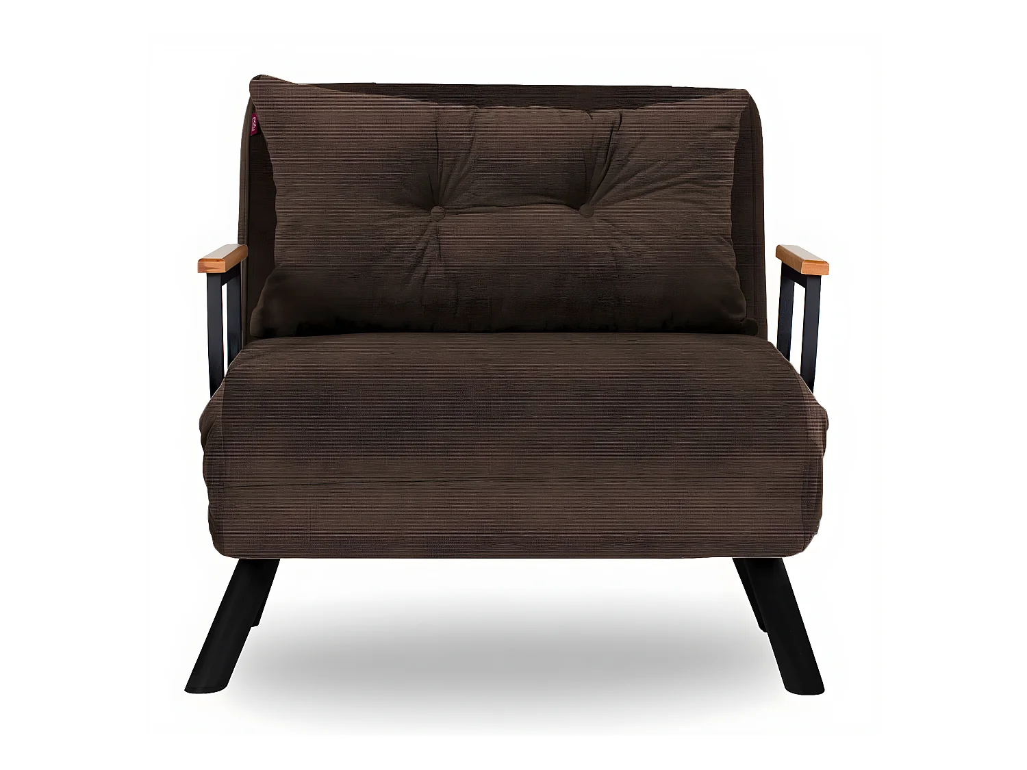 Converteerbare fauteuil van Sylvano stof-Kleur Bruin-Aantal plaatsen) 1 zits fauteuil