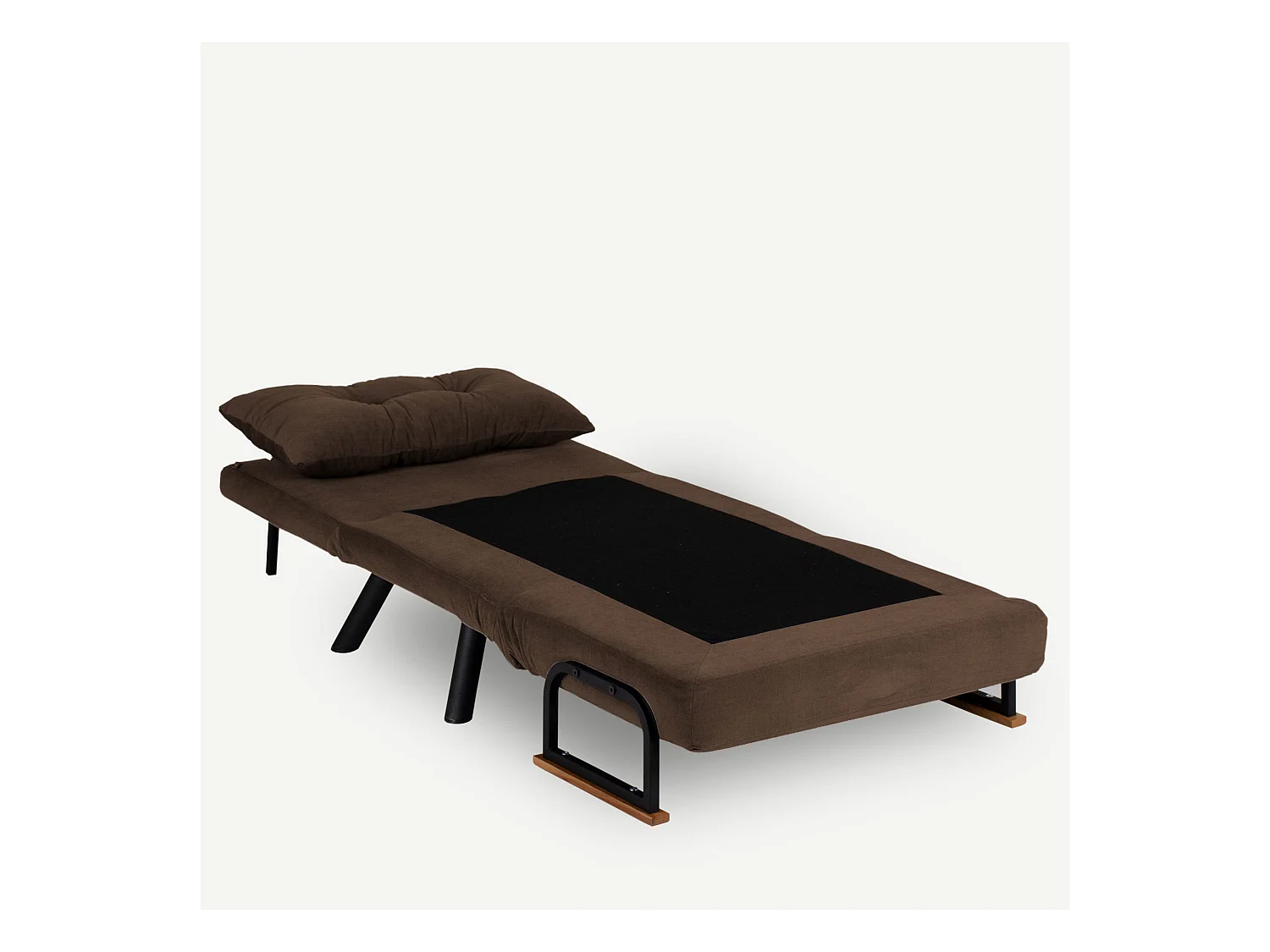 Converteerbare fauteuil van Sylvano stof-Kleur Bruin-Aantal plaatsen) 1 zits fauteuil