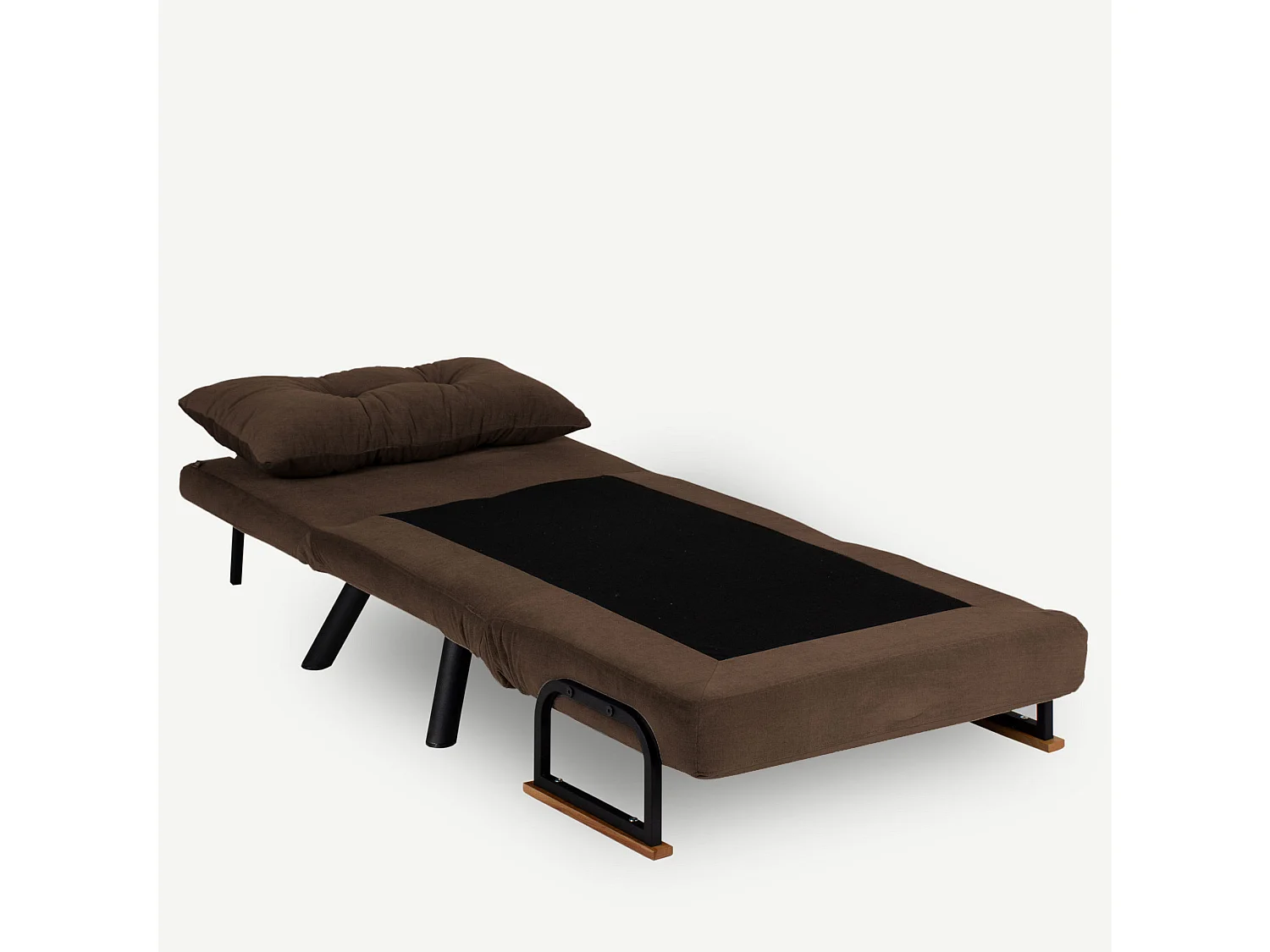 Converteerbare fauteuil van Sylvano stof-Kleur Bruin-Aantal plaatsen) 1 zits fauteuil