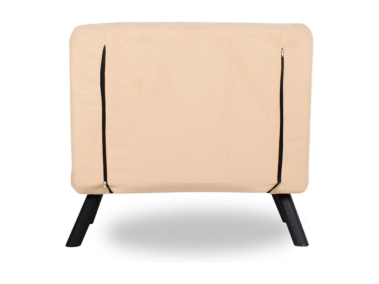 Fauteuil convertible tissu Sylvano-Couleur Beige clair-1 place fauteuil