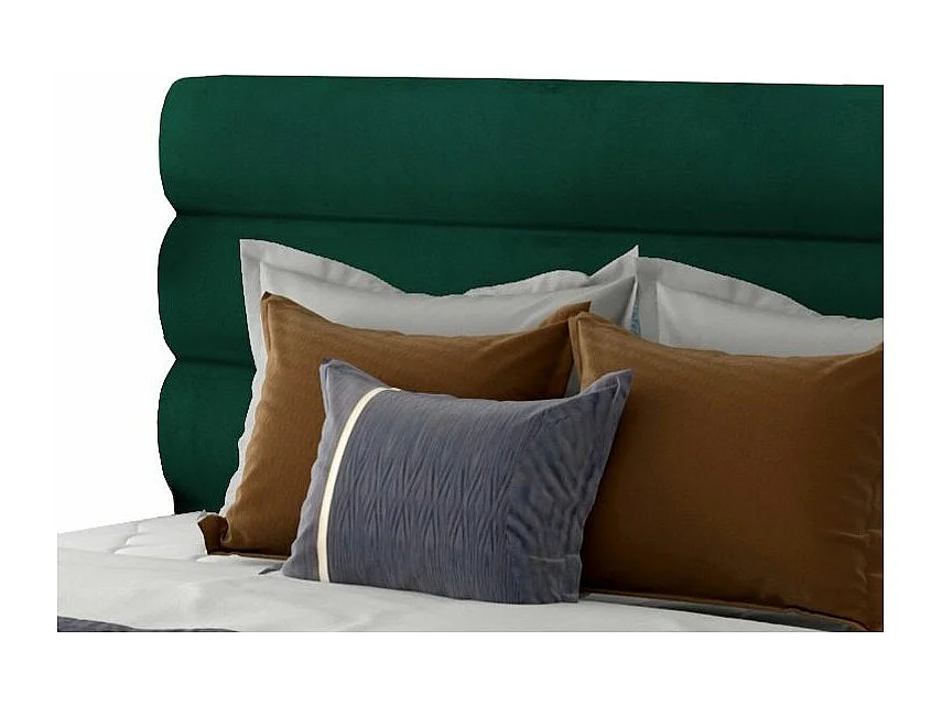Lit design velours vert foncé Klarina - 4 tailles-200x200