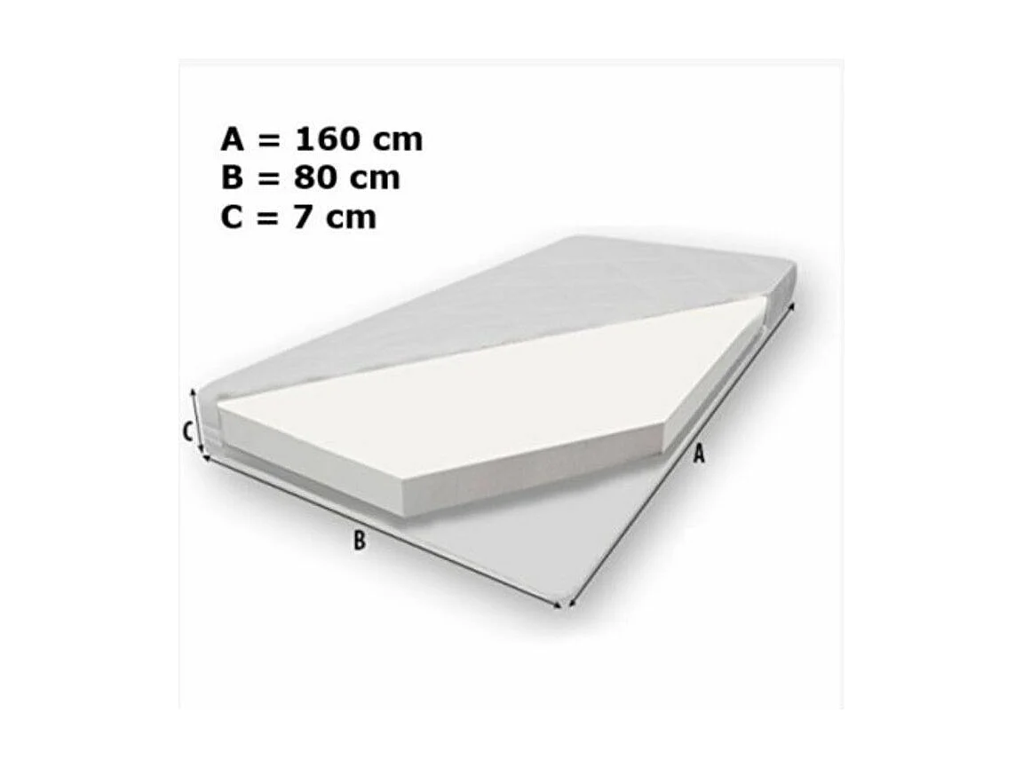 Wit houten kinderbed 70x140 of 80x160 cm - Boxspring en matras inbegrepen - Ondula-Slapen 80x160cm
