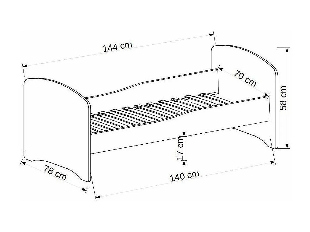Lit enfant bois blanc imprimé camion de pompier 70x140 ou 80x160 - Sommier et matelas inclus - Ondula-80x160