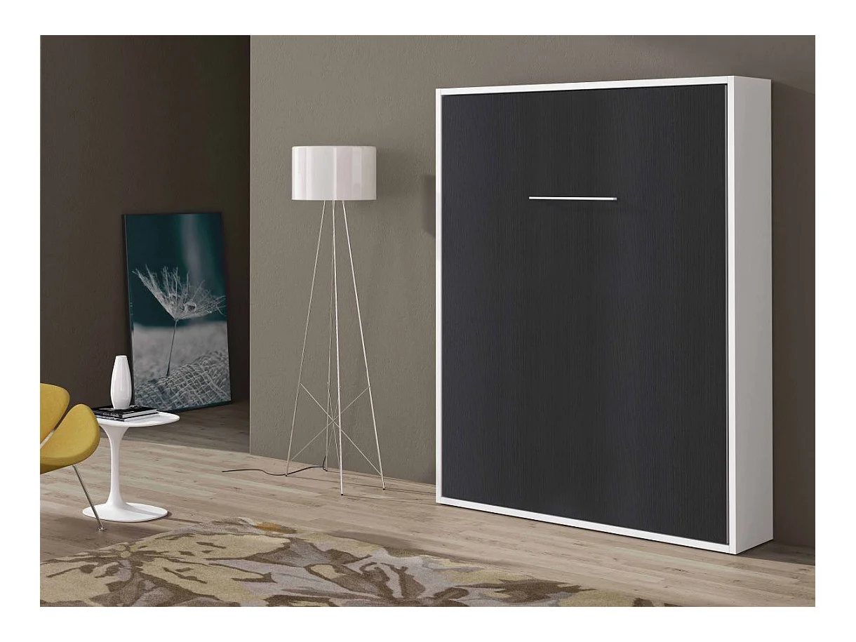 Lit escamotable vertical 160x200 anthracite Banila