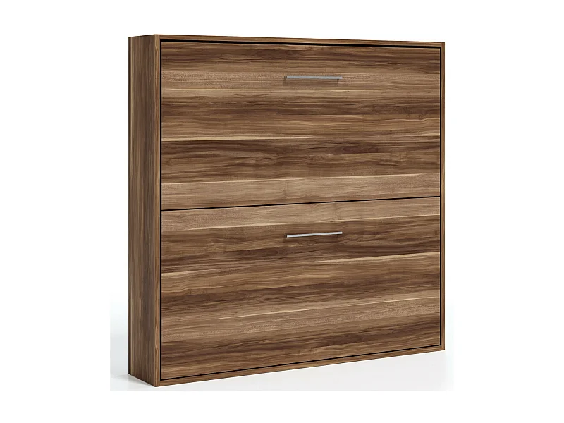 Spaky opklapbaar stapelbed walnoot 2 bedden 80x190 cm