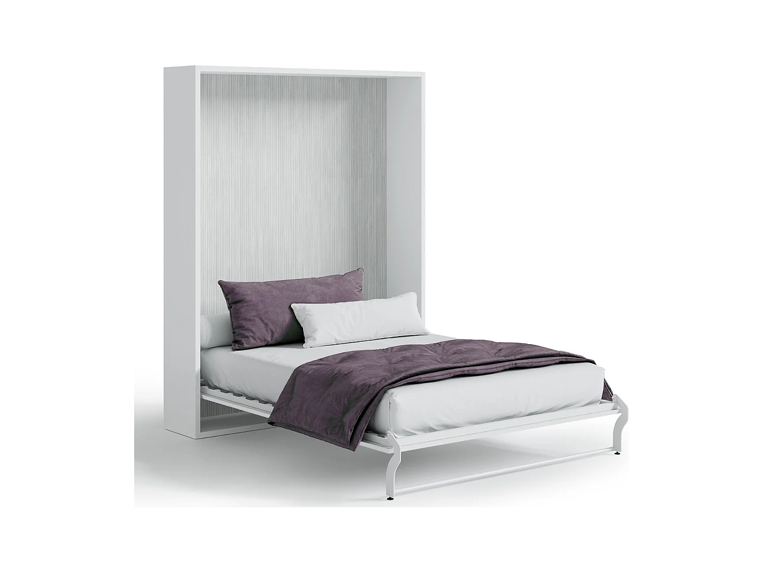 Lit escamotable vertical Banila-Blanc-160x200