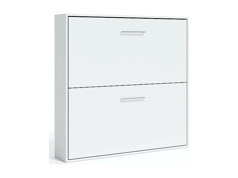 Satijnwit stapelbed opklapbed 2 bedden 80x190 cm Spaky