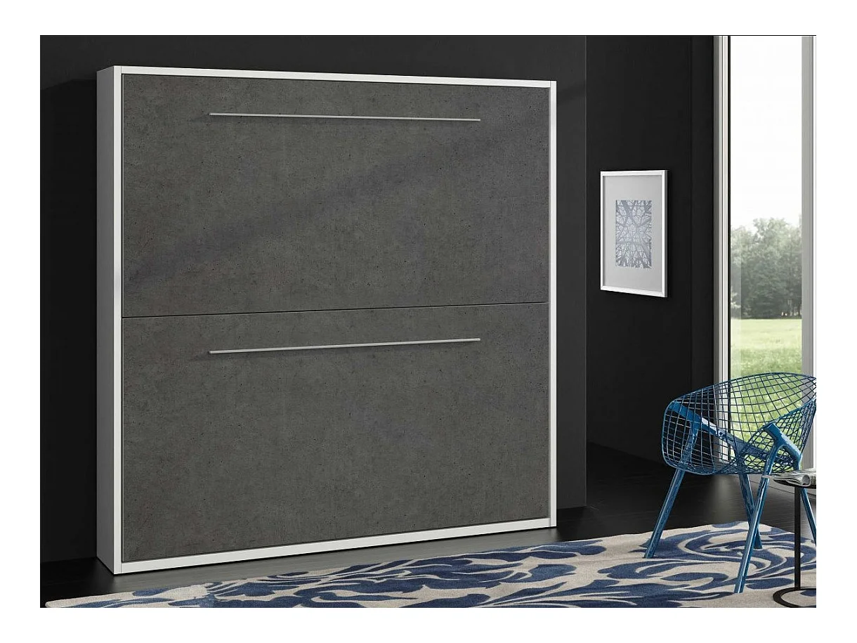 Litera plegable Spaky para 2 personas-Color Antracita-Ropa de cama 90x190 cm