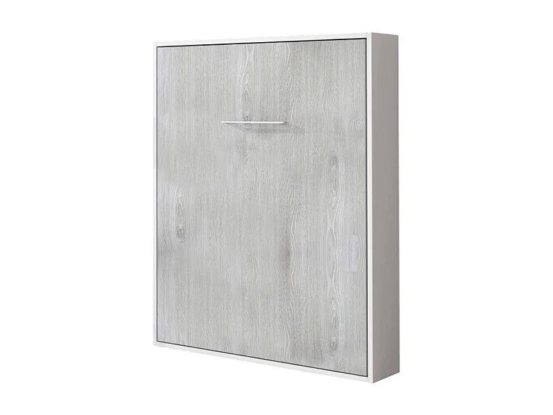 Lit escamotable vertical Banila-Chêne gris-90x190