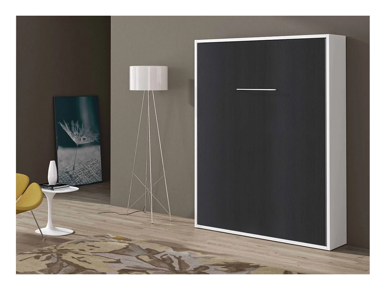 Cama vertical Banila-Color Gris antracita-Ropa de cama 90x190 cm