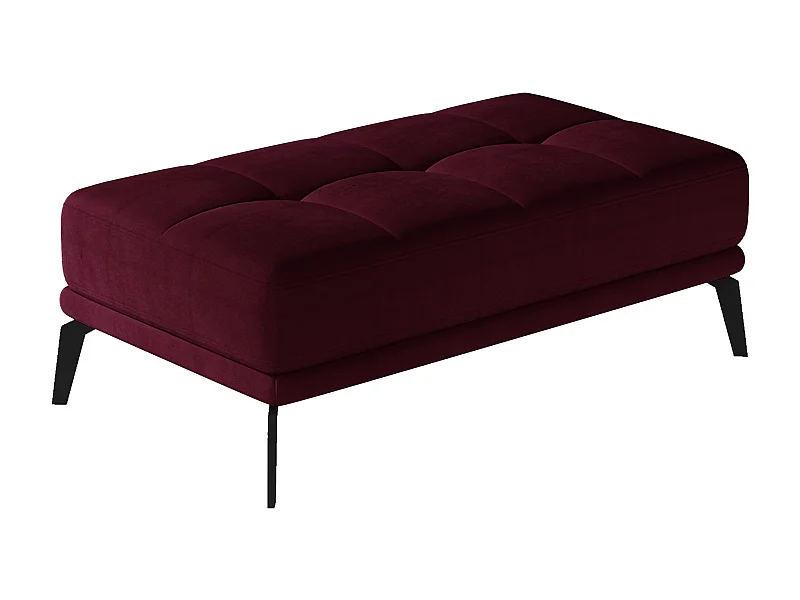 Pouf velours bordeaux Torpille 140cm