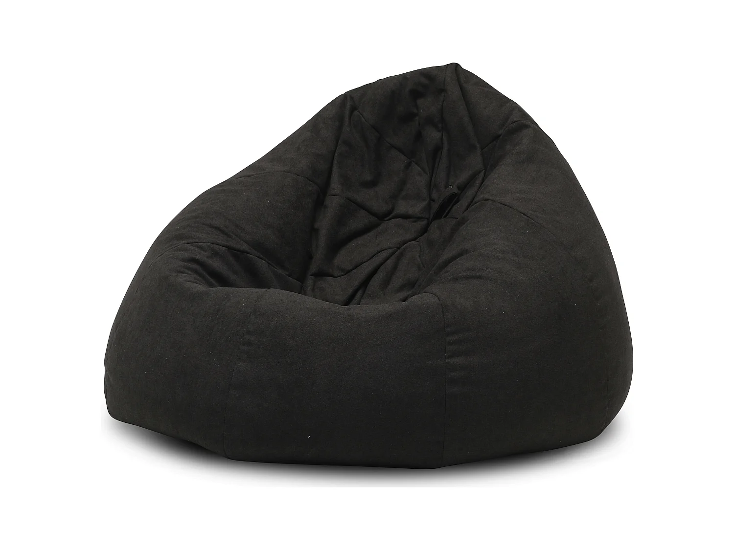 Pouf poire en tissu Komo-Couleur Noir