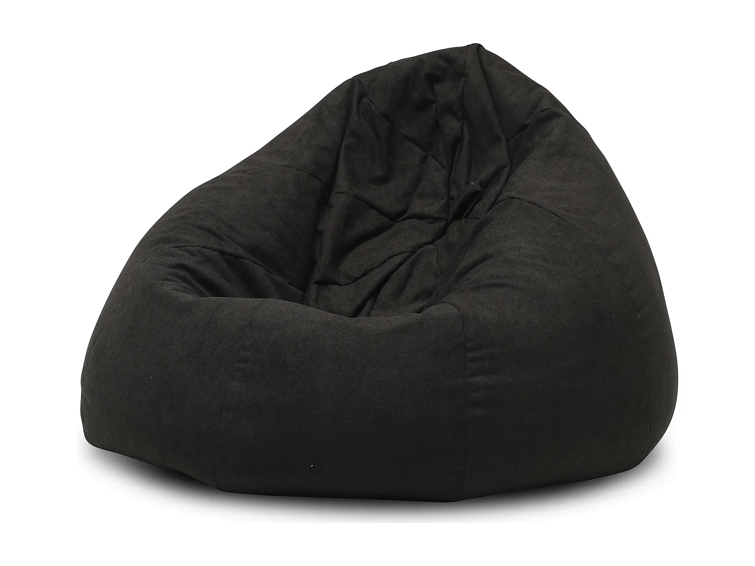 Pouf poire en tissu Komo-Couleur Noir
