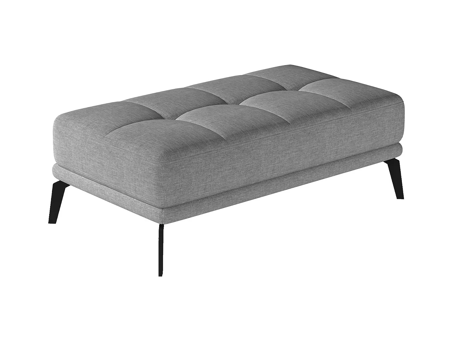 Pouf tissu gris souris Torpille 140cm