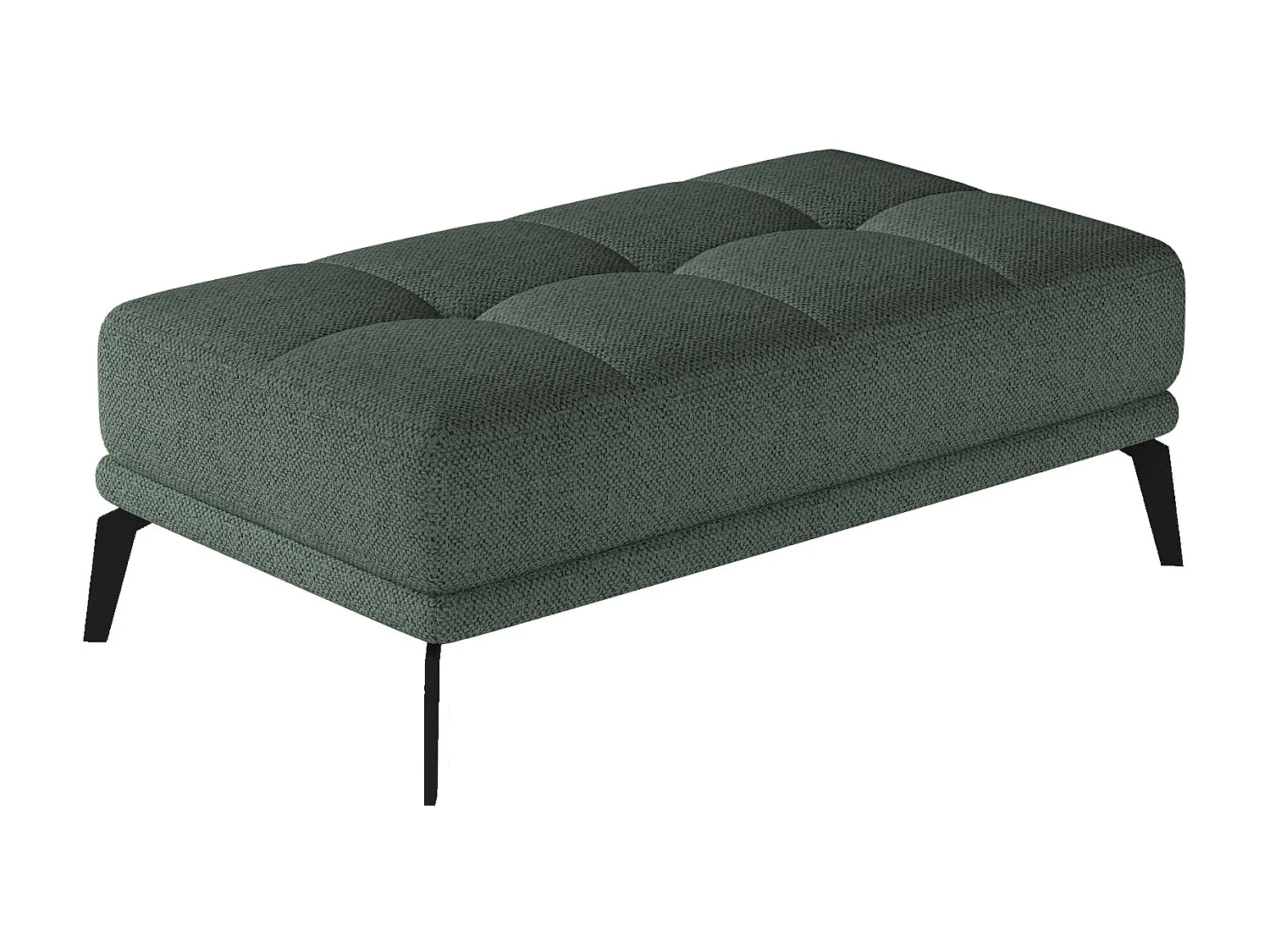 Pouf tissu vert avocat Torpille 140cm