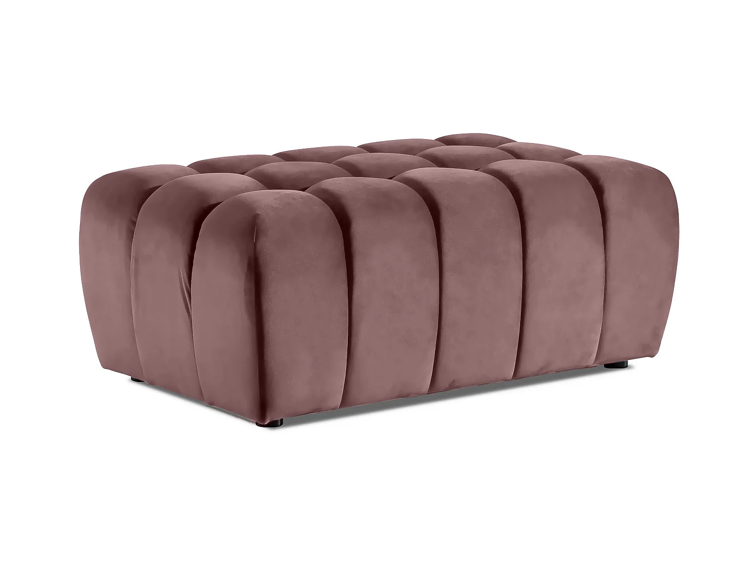 Larko roze fluwelen poef 102 cm