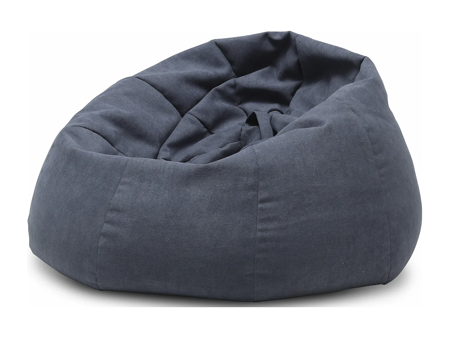 Pouf poire en tissu Komo-Couleur Bleu charrette