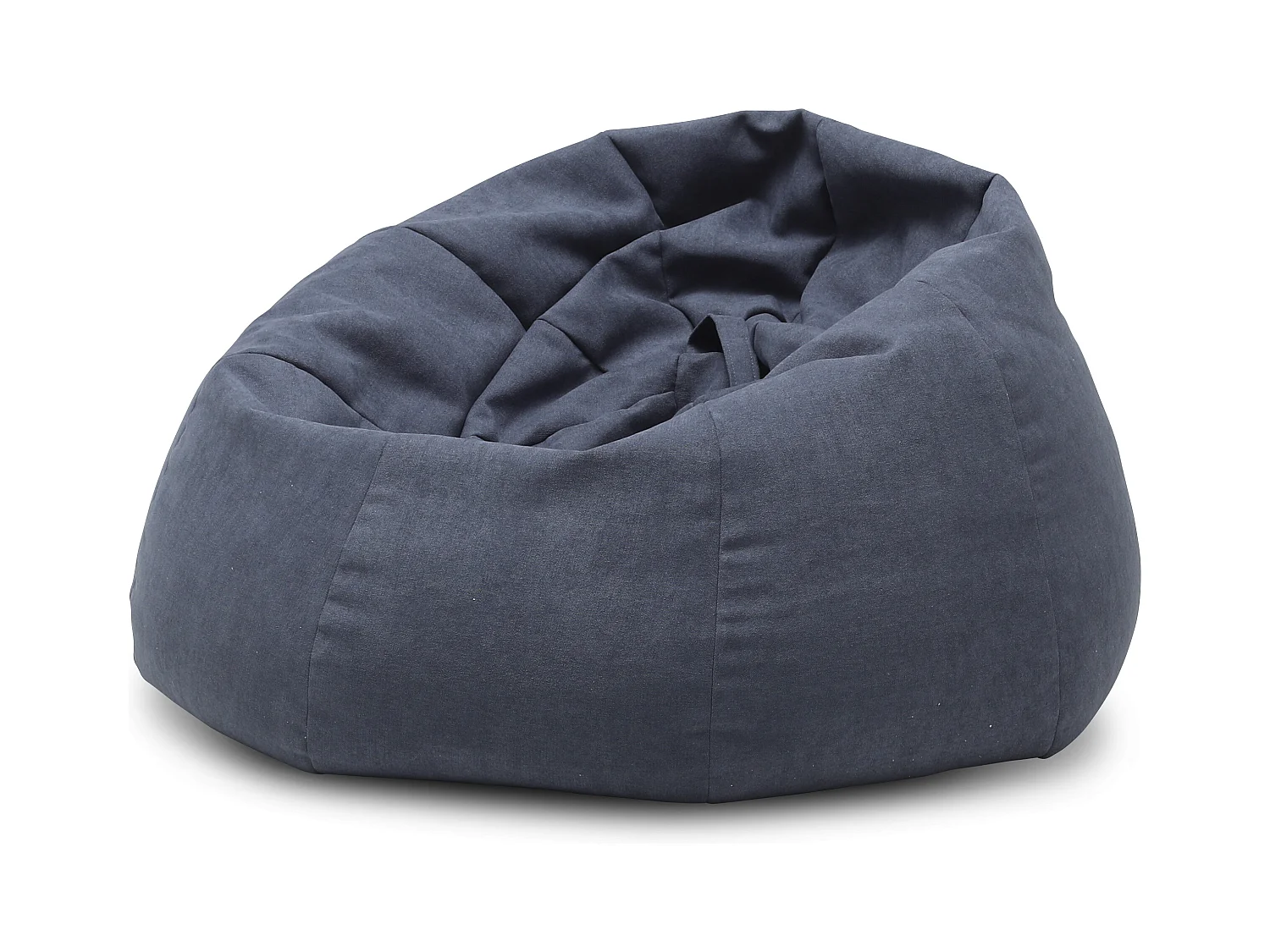 Pouf poire en tissu Komo-Couleur Bleu charrette