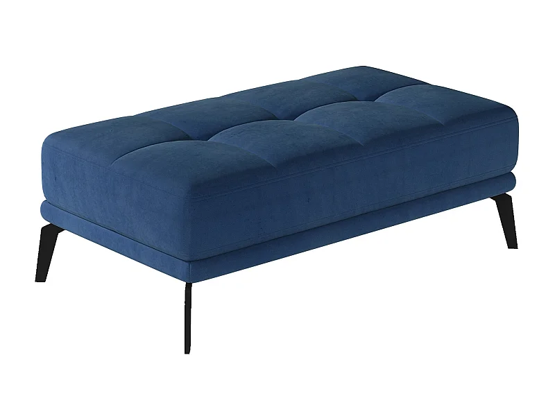 Pouf velours bleu marine Torpille 140cm
