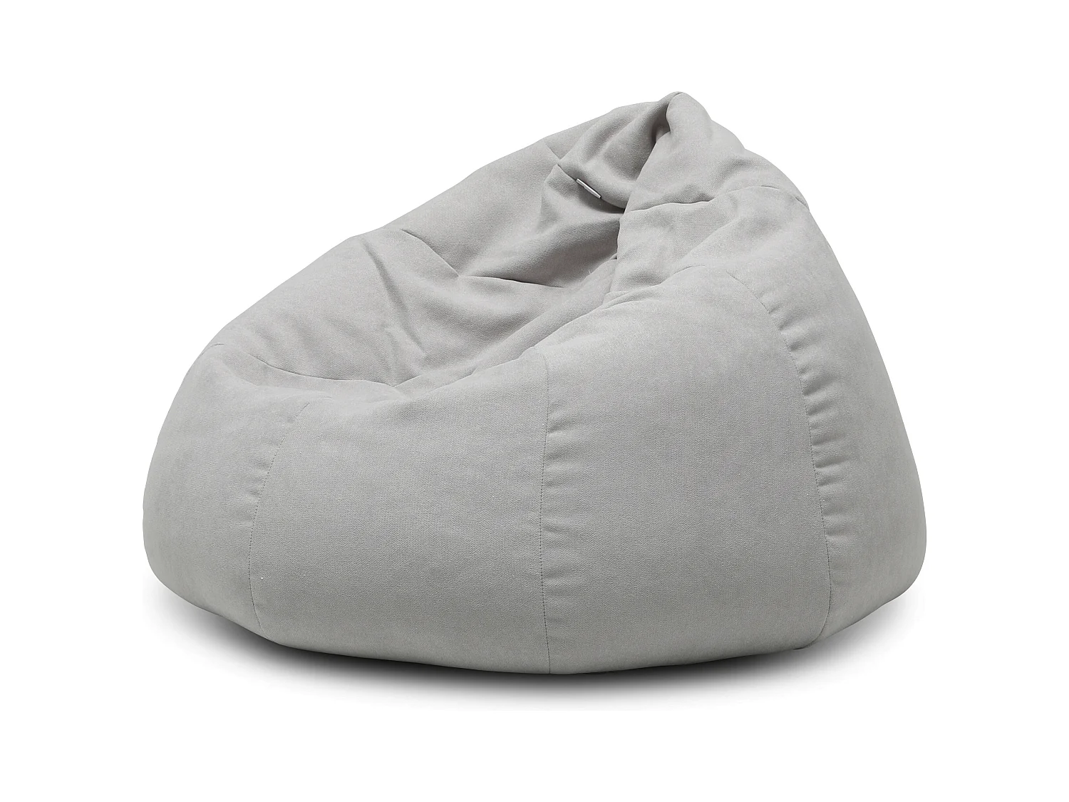 Pouf poire en tissu Komo-Couleur Gris clair