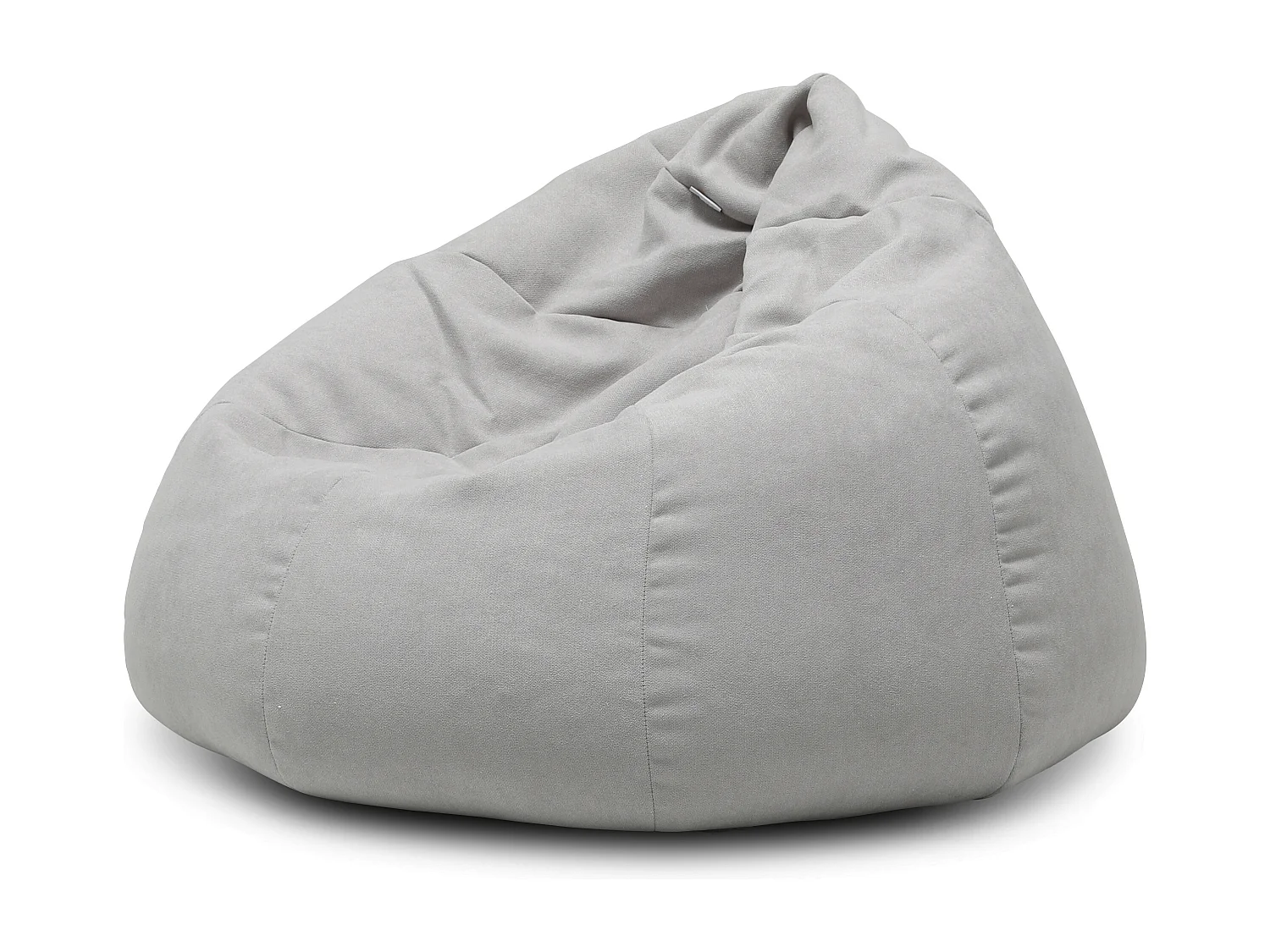 Pouf poire en tissu Komo-Couleur Gris clair