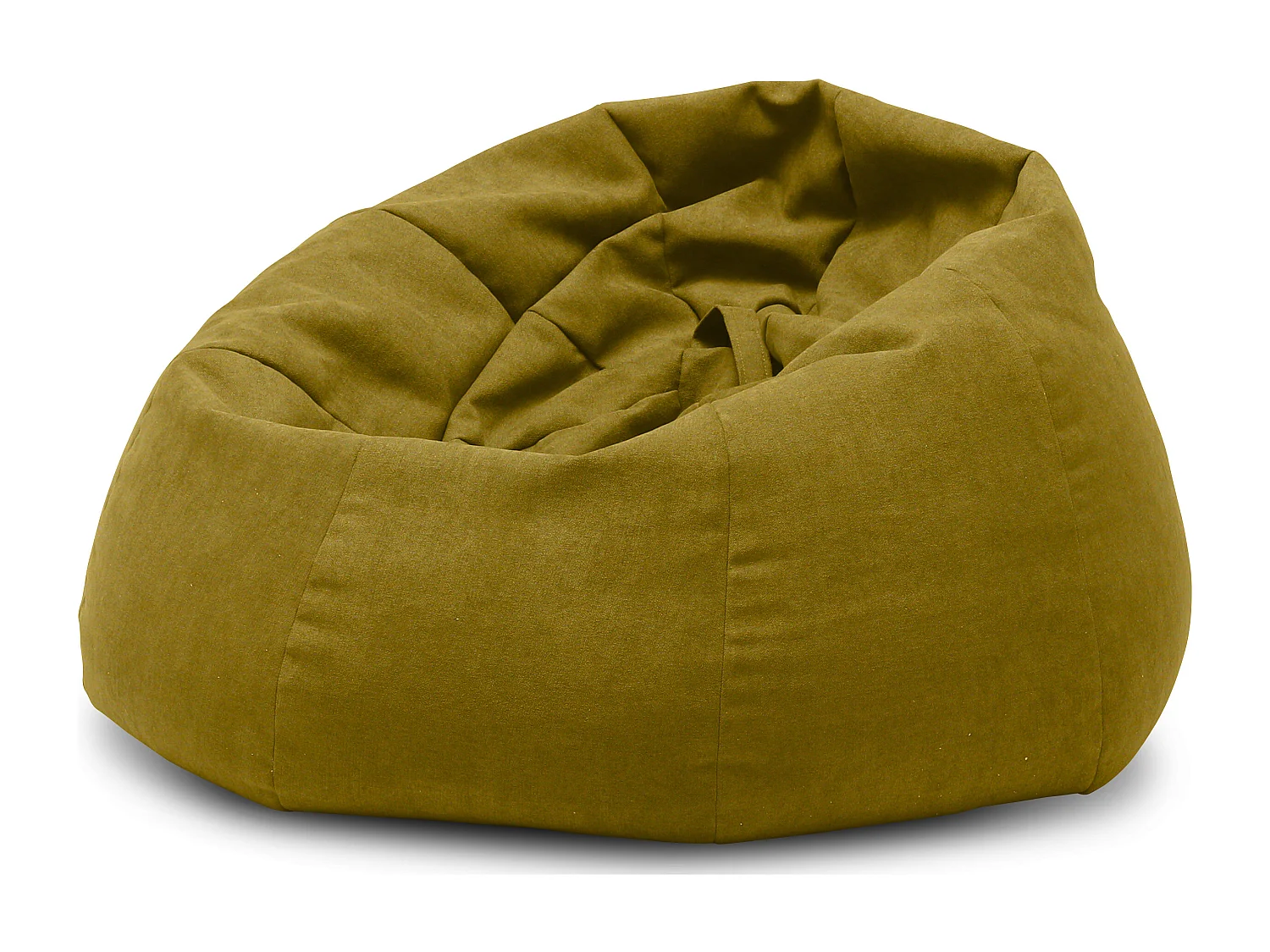 Pouf poire en tissu Komo-Couleur Vert olive