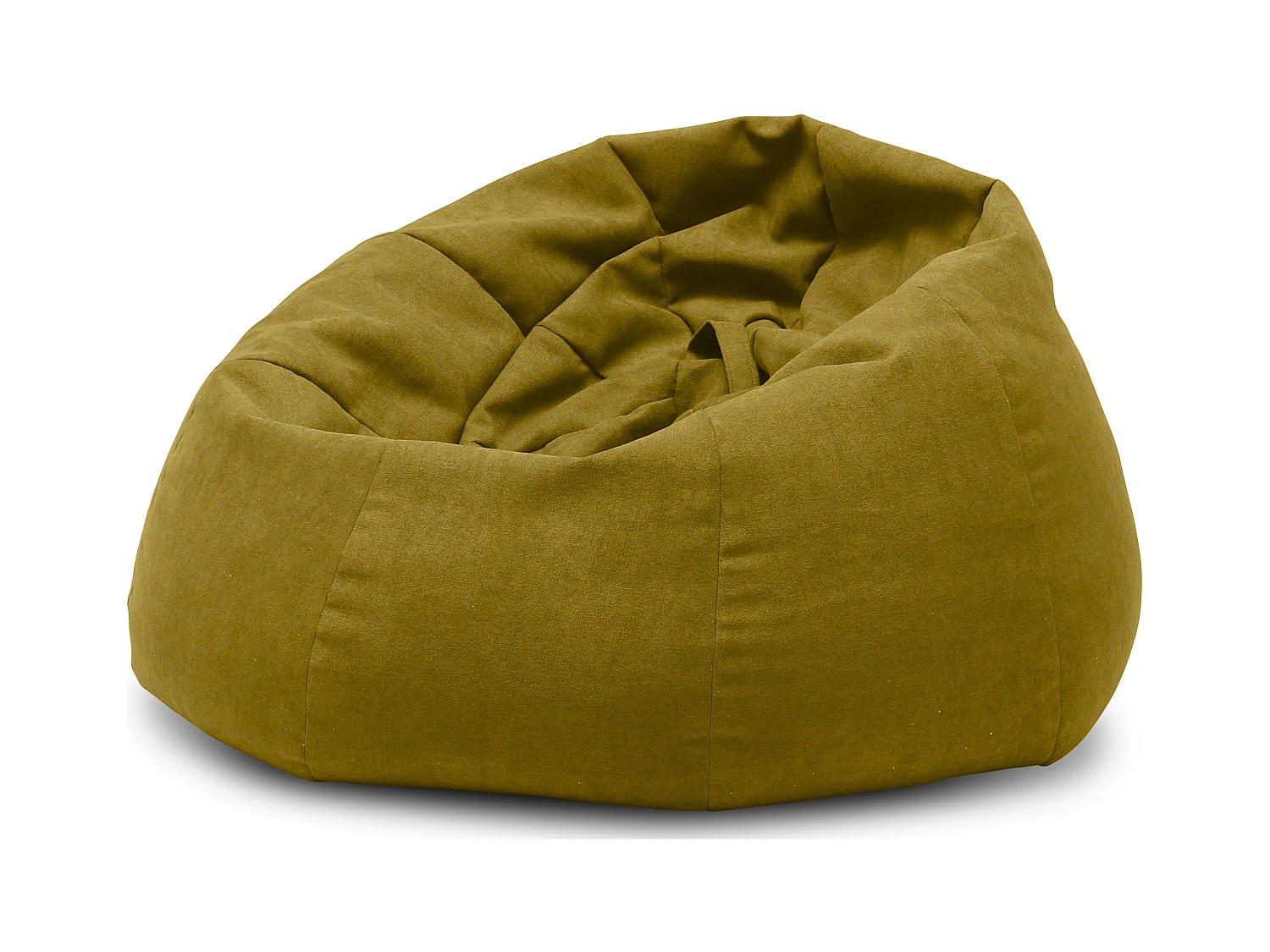 Pouf poire en tissu Komo-Couleur Vert olive