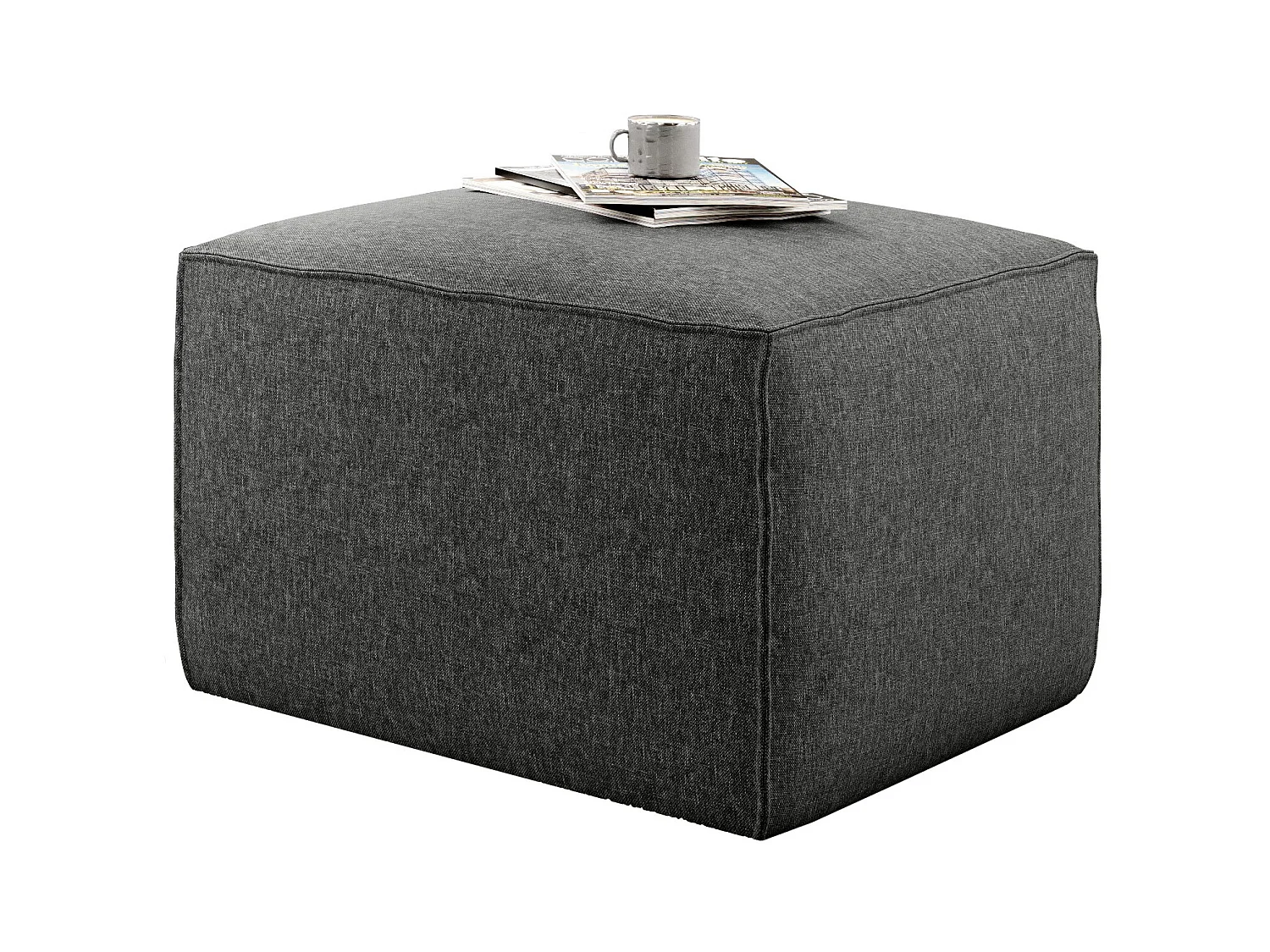 Willace moderne gemêleerde stoffen poef 88 cm