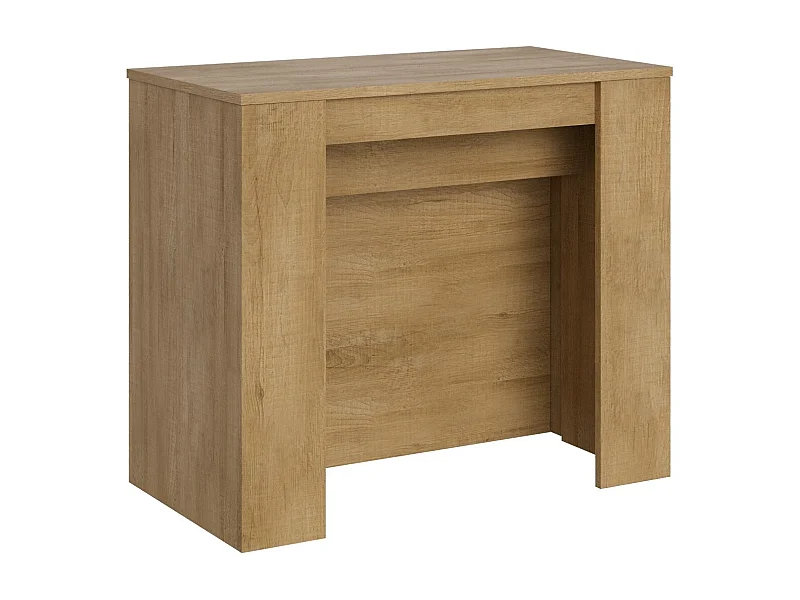 Console extensible en bois Barry-Couleur Naturel