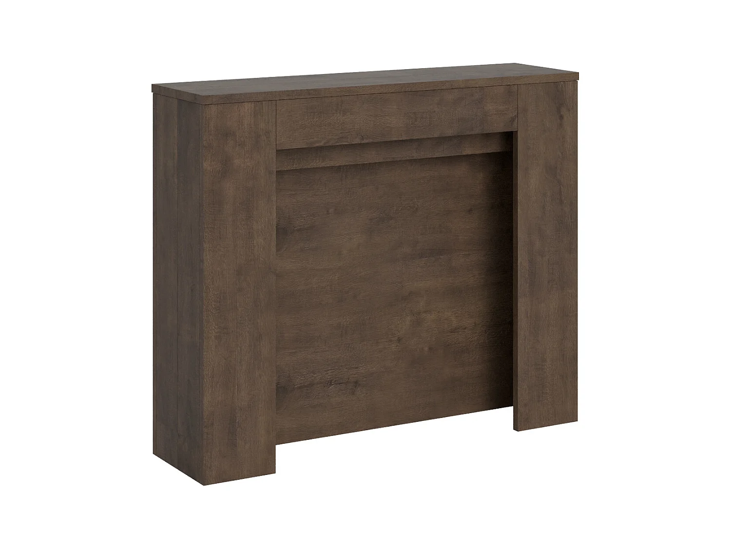 Ausziehbare Konsole 90x25/211 cm Kiba-Walnuss