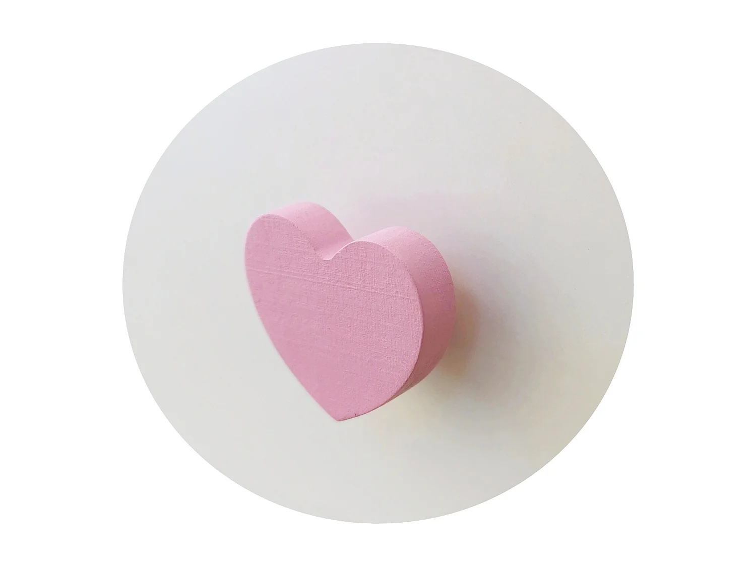 Wit houten kinderonderschuifbed 80x160 cm klein roze hart Vekly