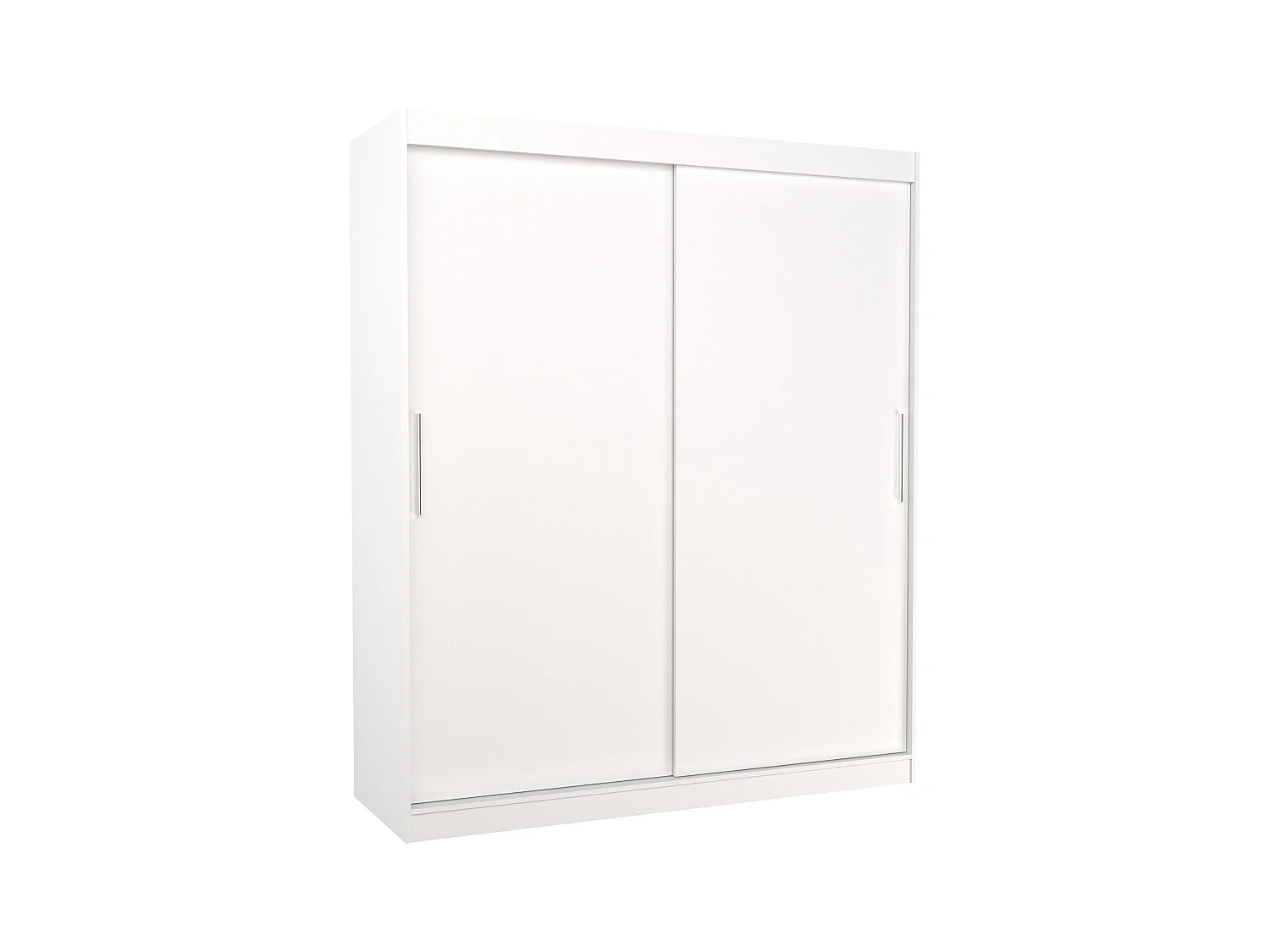 Armoire de chambre à coucher blanche 2 portes coulissantes Kelly 180cm