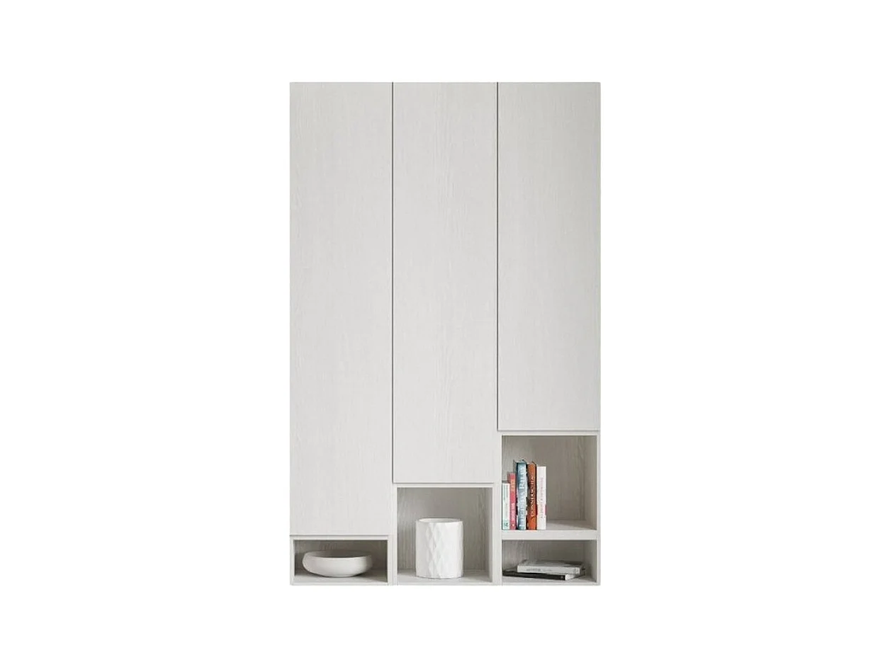 Armoire suspendue modulable blanc Ela - 7 piéces